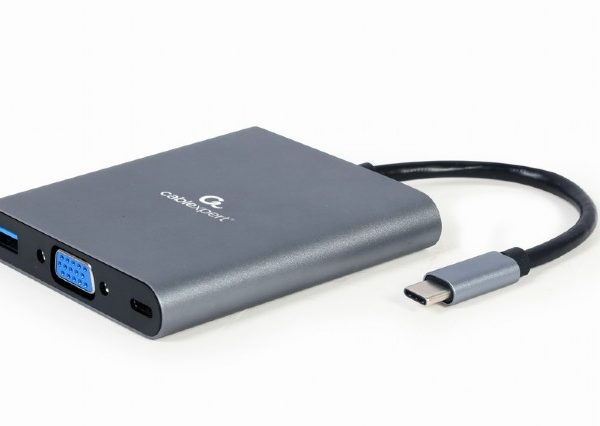 TECHMADE GEMBIRD ADATTATORE USB TYPE-C 6-IN-1 MULTI PORTA
