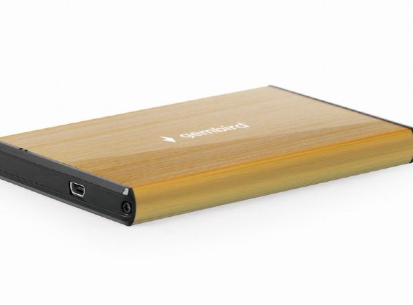TECHMADE GEMBIRD BOX ESTERNO USB 3.0 2,5"ALLUMINIO OPACO GOLD