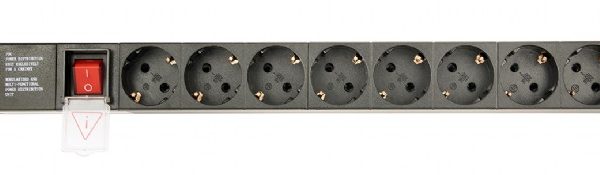 TECHMADE GEMBIRD PDU 8 PRESE SHUKO,1U,16A, CAVO 3MT