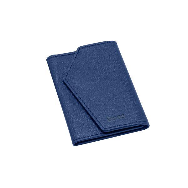 ETRES SMART WALLET EASYSAFFIANO BLUE