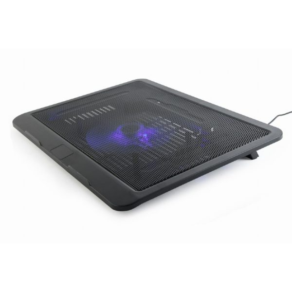 TECHMADE GEMBIRD NOTEBOOK STAND NERO FINO A 15"CON VENTOLA
