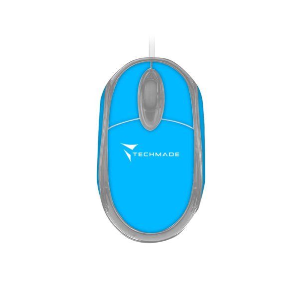 TECHMADE MOUSE USB OTTICO 800 DPI COLORE BLU