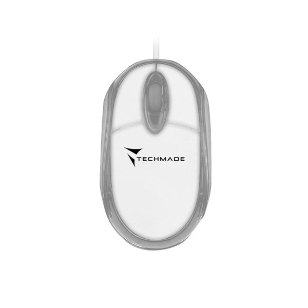 TECHMADE MOUSE OTTICO 800 DPI USB BIANCO