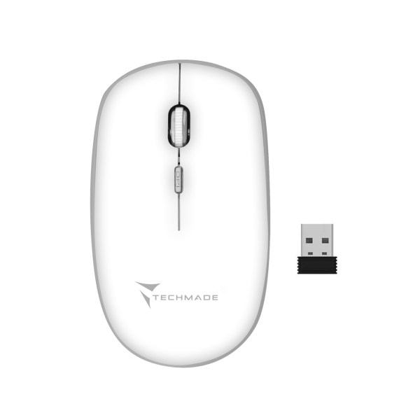 TECHMADE MOUSE WIRELESSBIANCO