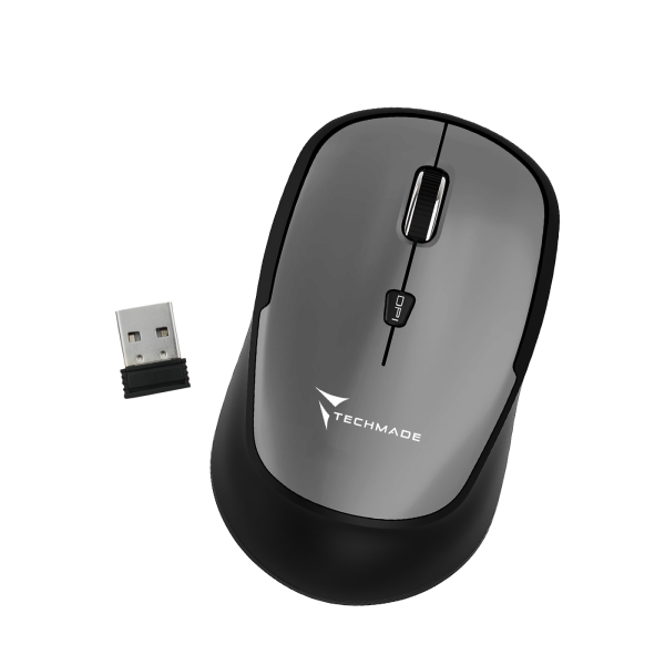 TECHMADE MOUSE WIRELESSGREY