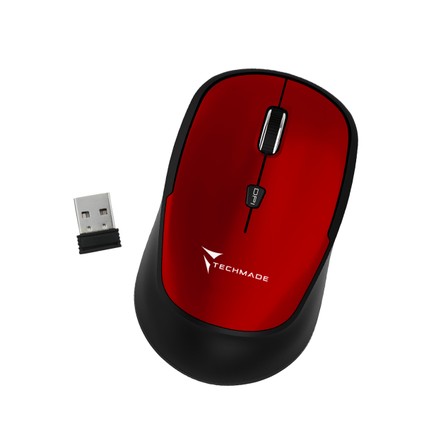 TECHMADE MOUSE WIRELESSRED