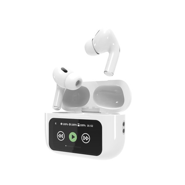 TECHMADE GEMBIRD AURICOLARI BT CON DISPLAY E CANC.RUMORE,BIANCHI